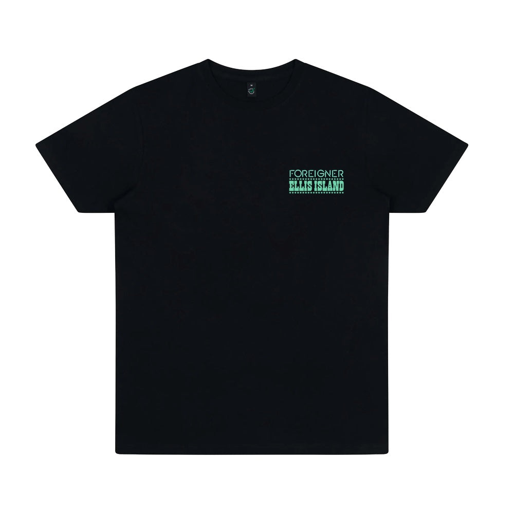 Foreigner: Live At Ellis Island Event - Black T-Shirt