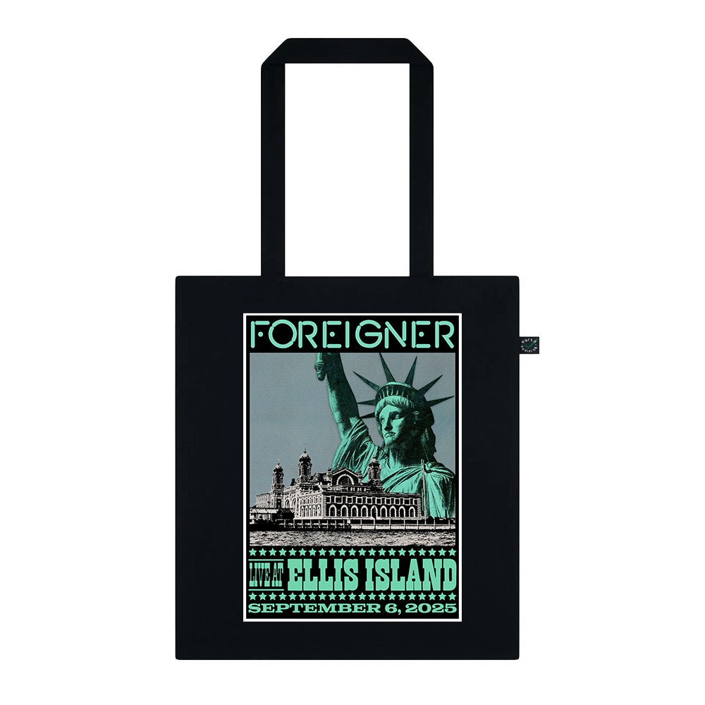 Foreigner: Live At Ellis Island - Black Tote Bag