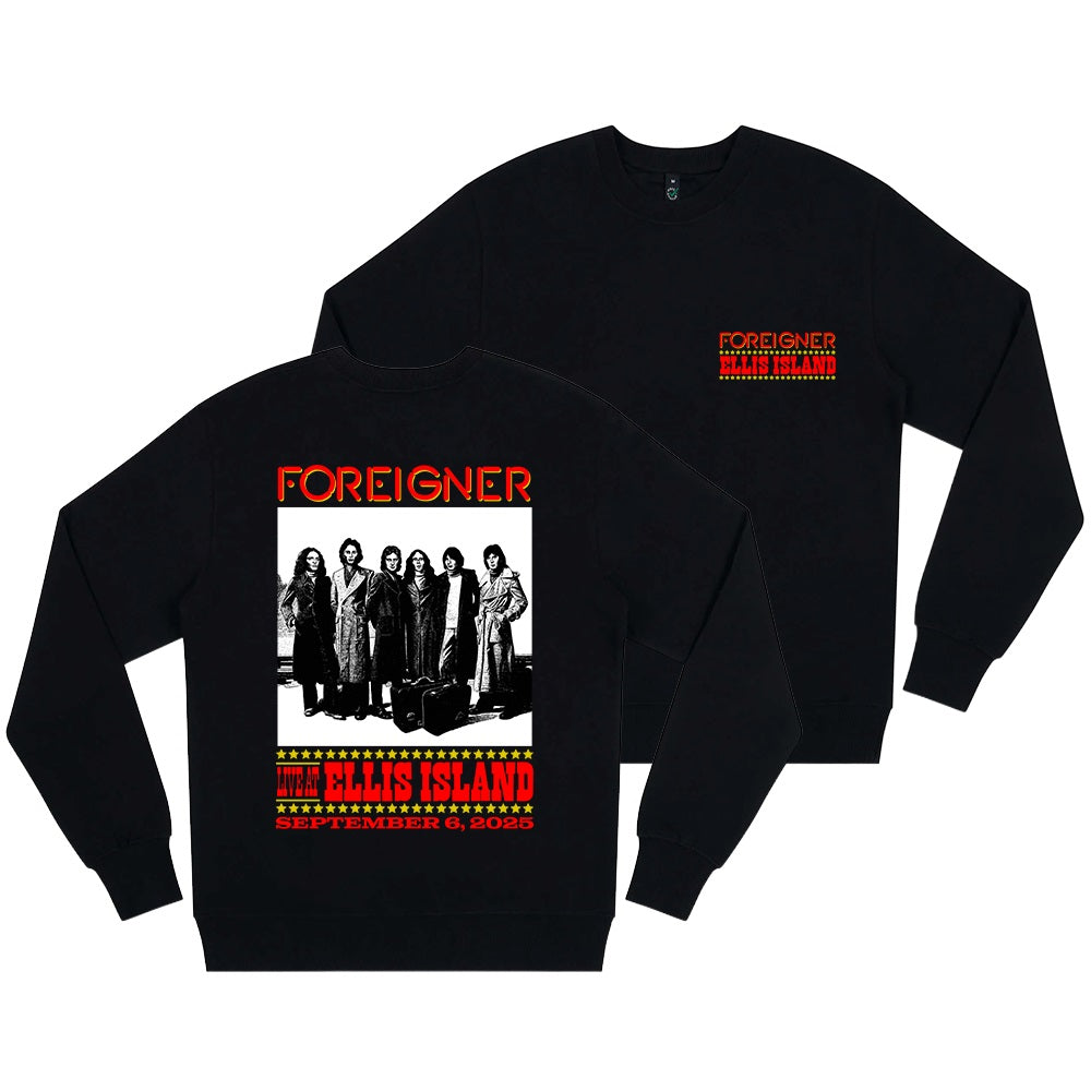 Foreigner: Live At Ellis Island - Black Sweatshirt