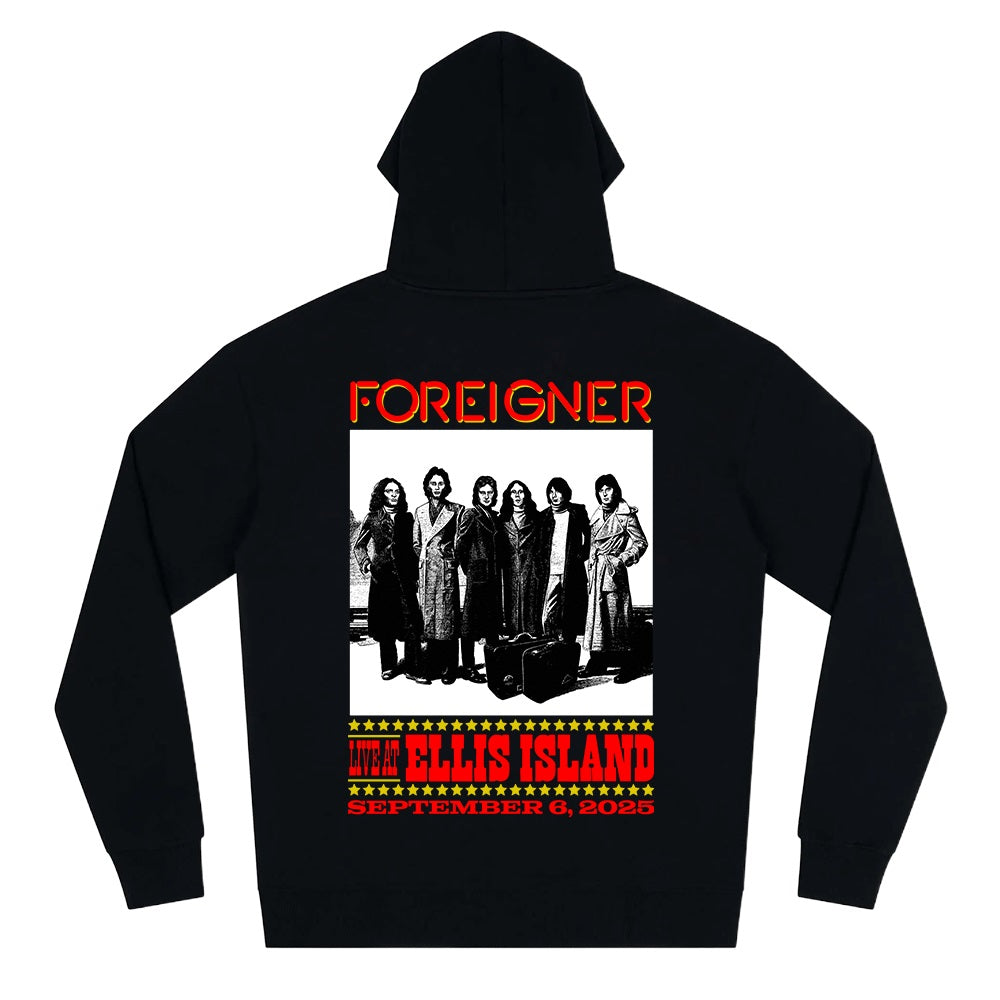 Foreigner: Live At Ellis Island - Black Hoodie