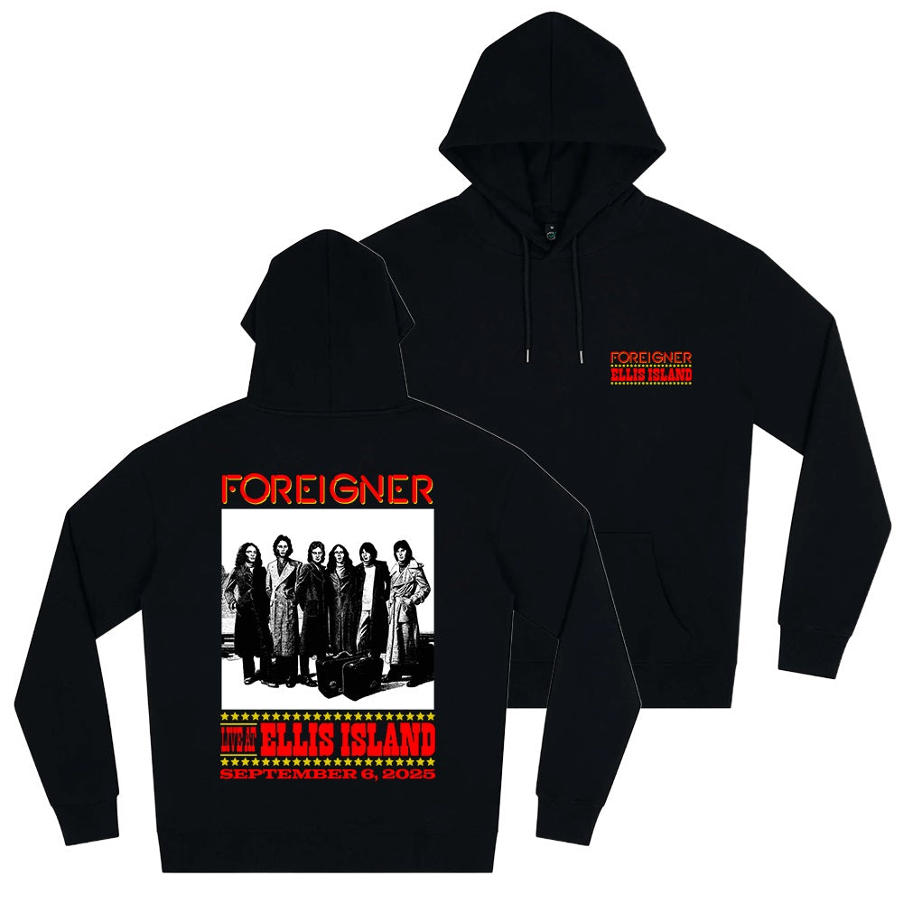 Foreigner: Live At Ellis Island - Black Hoodie