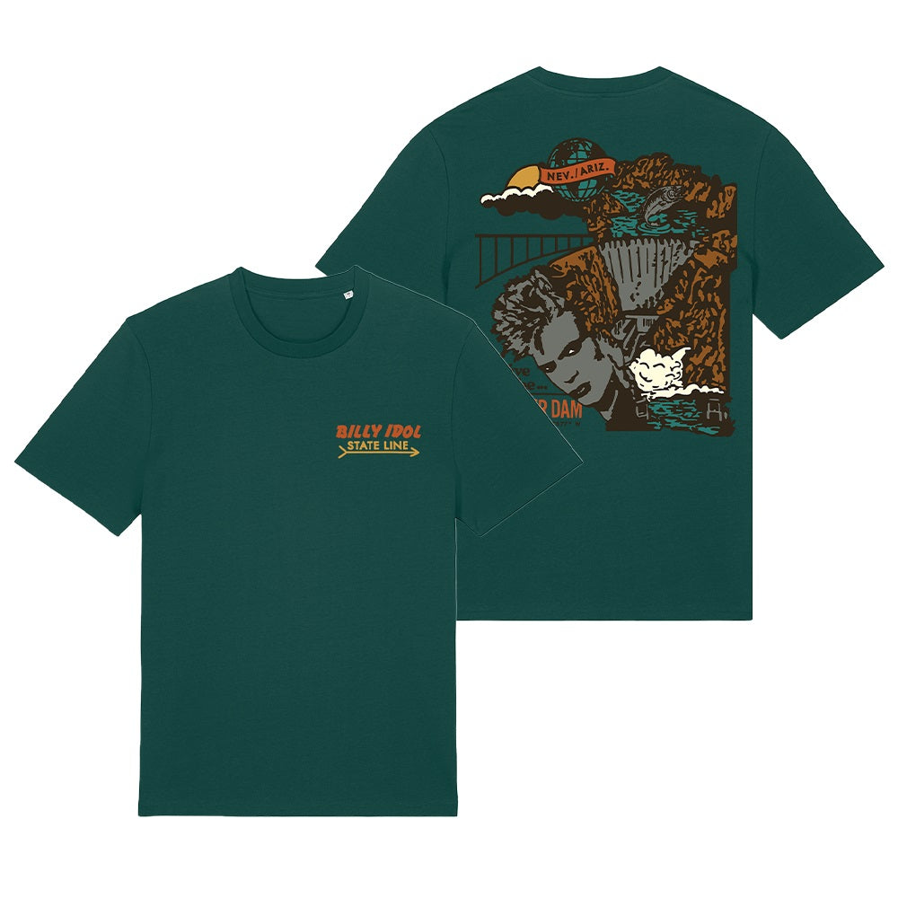 Billy Idol: State Line - Green T-Shirt