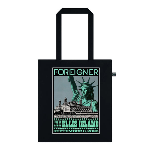 Foreigner: Live At Ellis Island - Black Tote Bag
