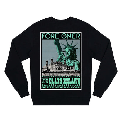 Foreigner: Live At Ellis Island Event - Black Sweatshirt