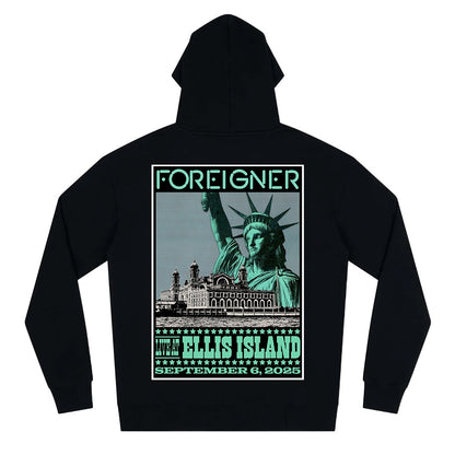 Foreigner: Live At Ellis Island Event - Black Hoodie