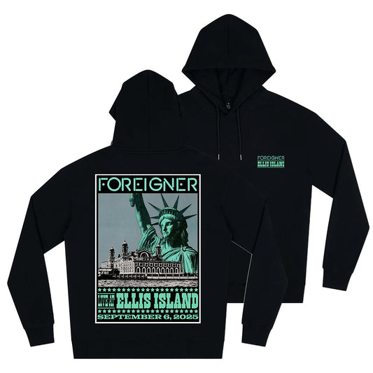 Foreigner: Live At Ellis Island Event - Black Hoodie