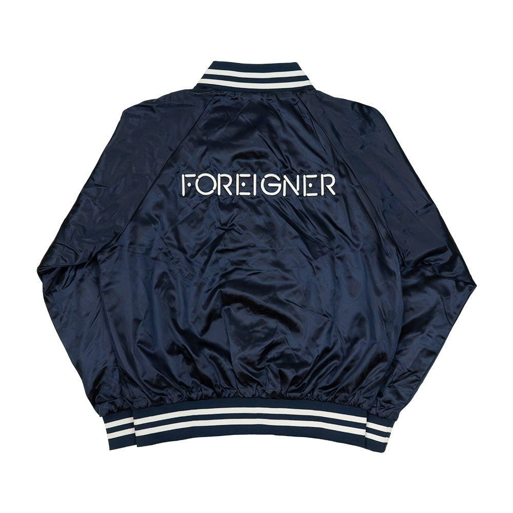 Foreigner - Navy Satin Tour Jacket