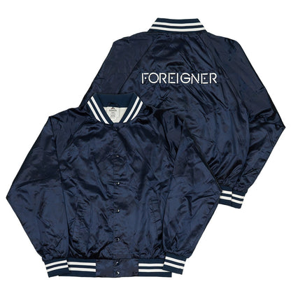 Foreigner - Navy Satin Tour Jacket