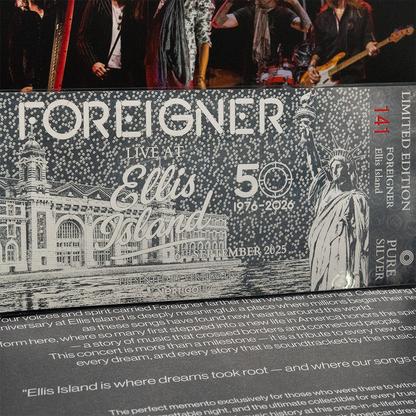 Foreigner: Live At Ellis Island Souvenir Ticket (1-250)