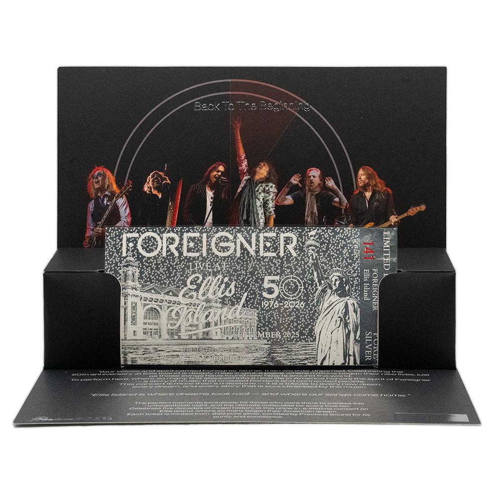 Foreigner: Live At Ellis Island Souvenir Ticket (1-250)