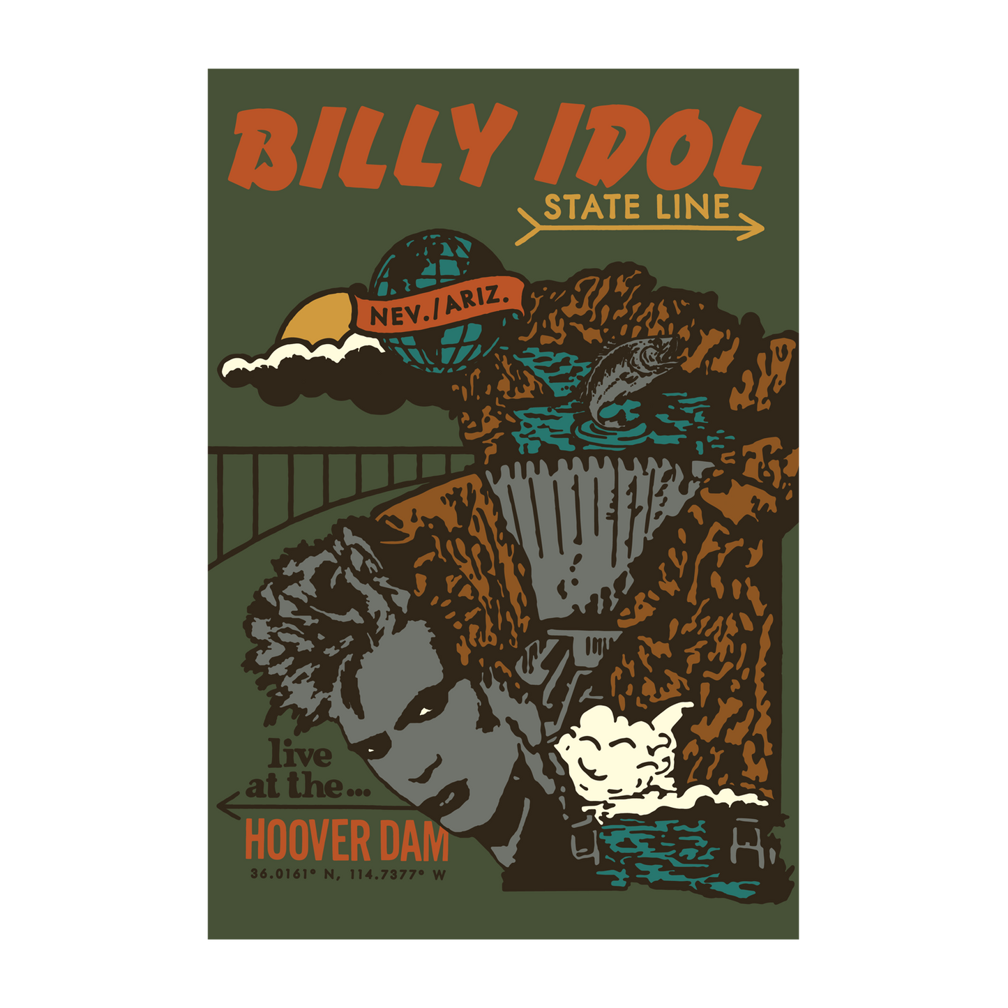 Billy Idol: State Line Poster